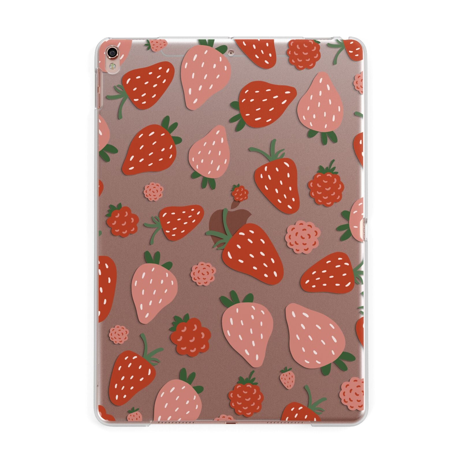 Strawberry Apple iPad Rose Gold Case