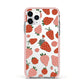 Strawberry Apple iPhone 11 Pro in Silver with Pink Impact Case
