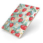 Strawberry Plant Apple iPad Case on Gold iPad Side View