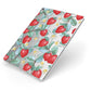 Strawberry Plant Apple iPad Case on Silver iPad Side View