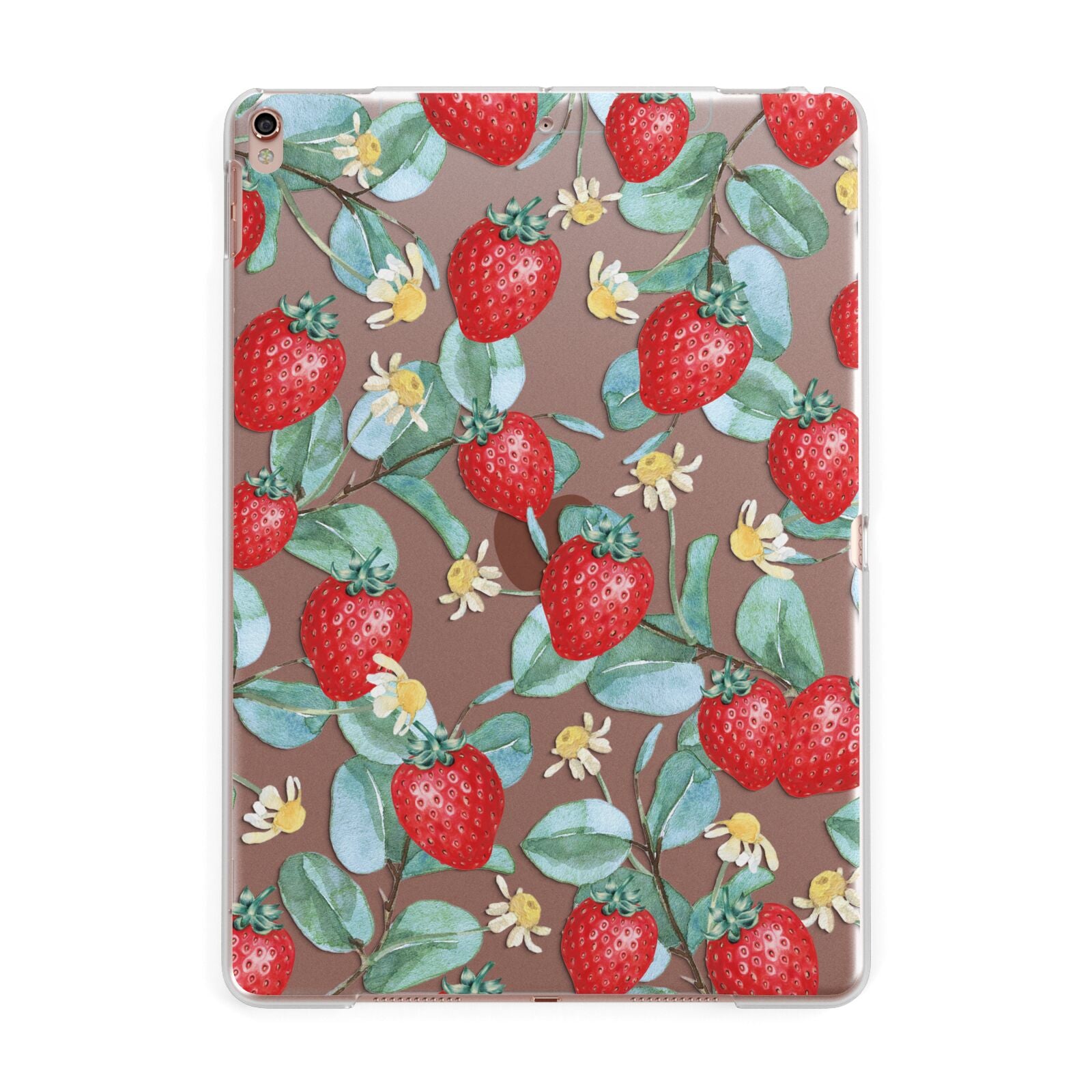 Strawberry Plant Apple iPad Rose Gold Case
