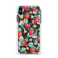 Strawberry Plant Apple iPhone Xs Max Impact Case White Edge on Black Phone