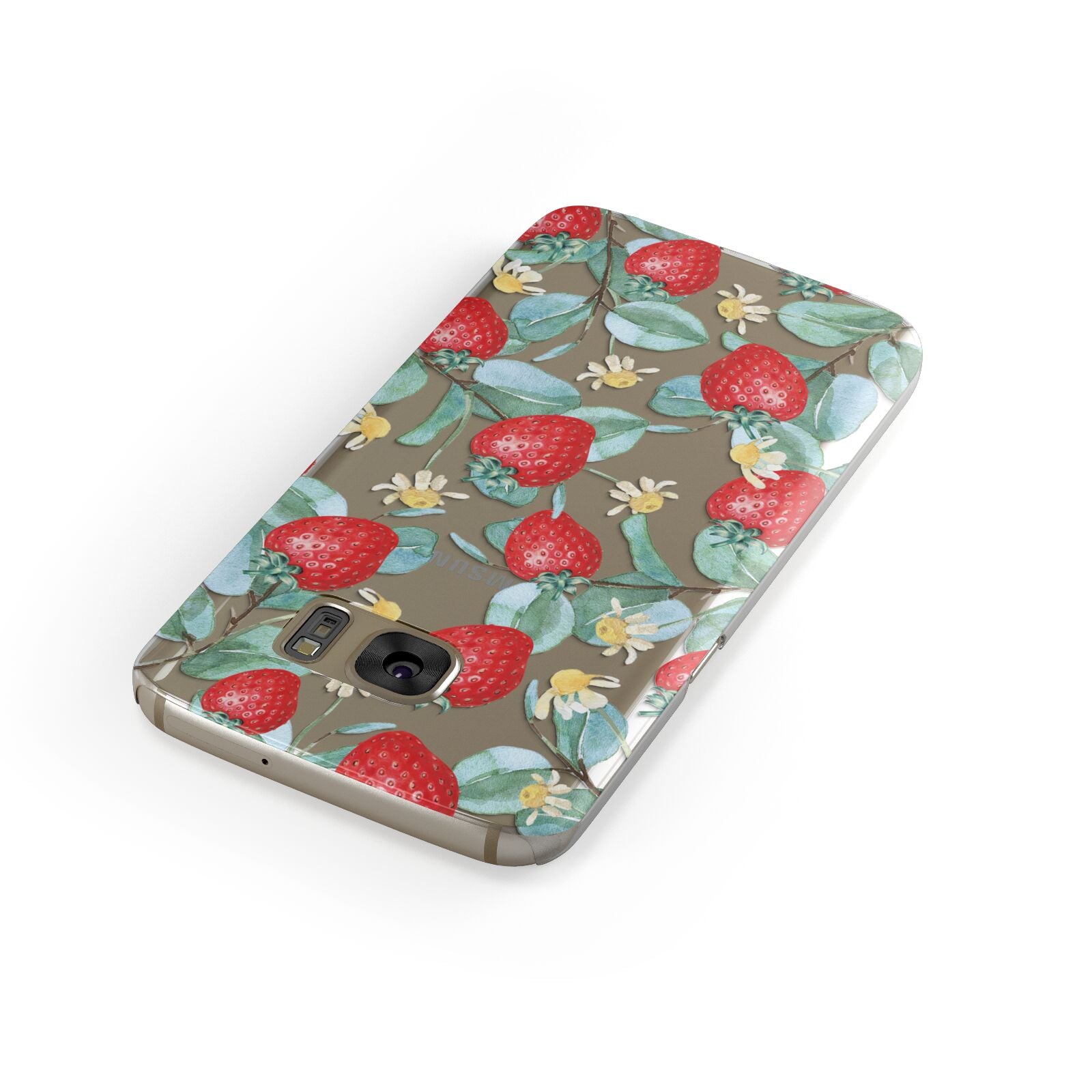 Strawberry Plant Samsung Galaxy Case Front Close Up