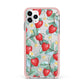 Strawberry Plant iPhone 11 Pro Max Impact Pink Edge Case