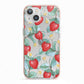 Strawberry Plant iPhone 13 TPU Impact Case with Pink Edges