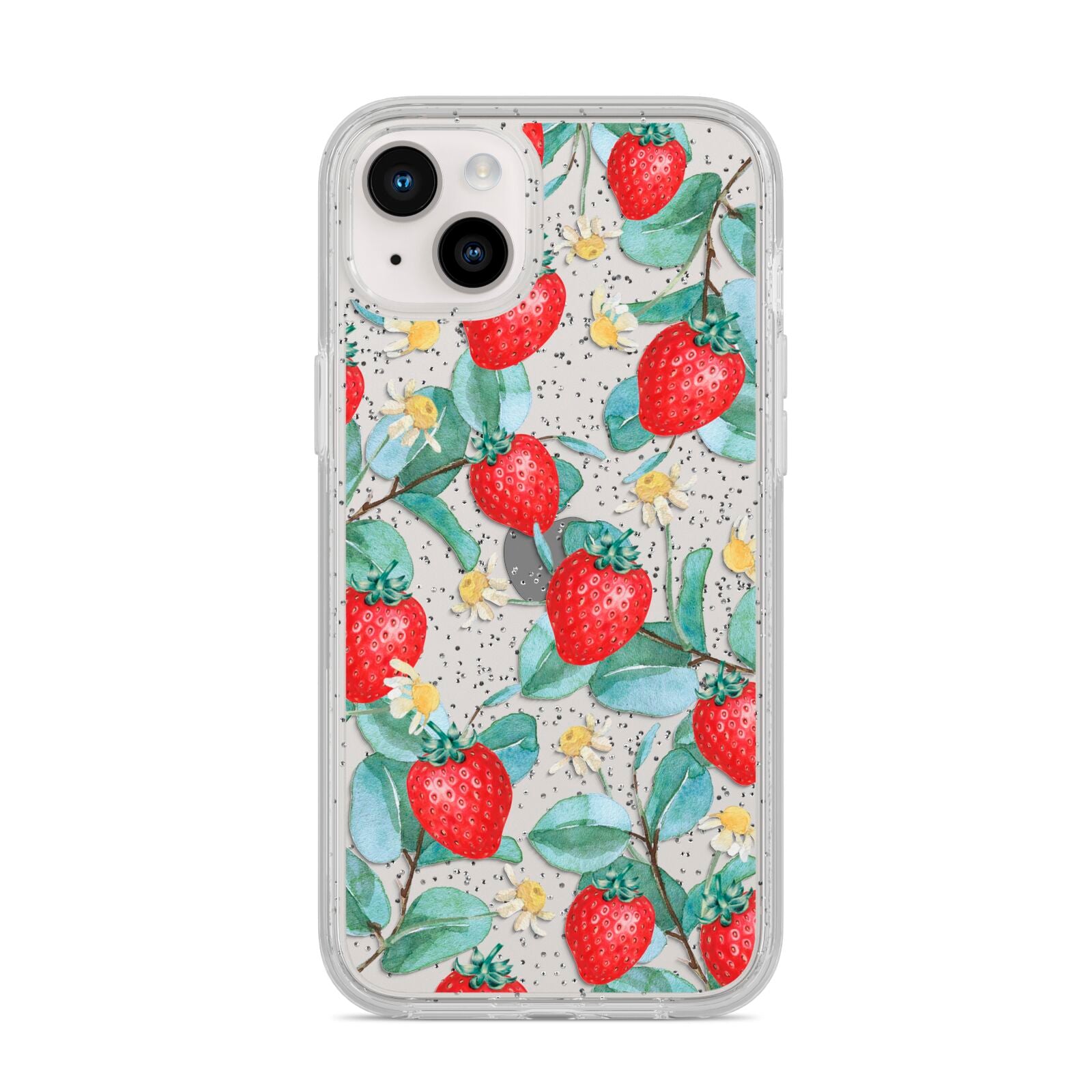 Strawberry Plant iPhone 14 Plus Glitter Tough Case Starlight