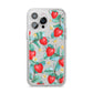 Strawberry Plant iPhone 14 Pro Max Clear Tough Case Silver