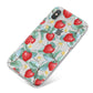 Strawberry Plant iPhone X Bumper Case on Silver iPhone