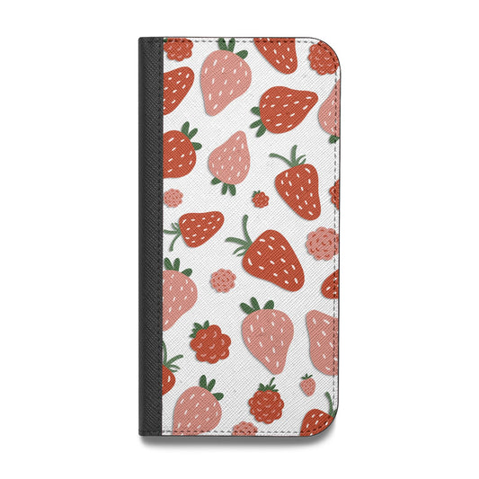 Strawberry Vegan Leather Flip Samsung Case