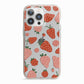 Strawberry iPhone 13 Pro TPU Impact Case with Pink Edges