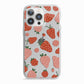 Strawberry iPhone 13 Pro TPU Impact Case with White Edges