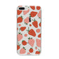 Strawberry iPhone 8 Plus Bumper Case on Silver iPhone