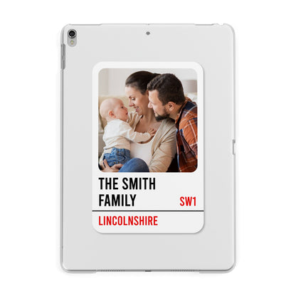 Street Sign Family Photo Upload Apple iPad Silver Case