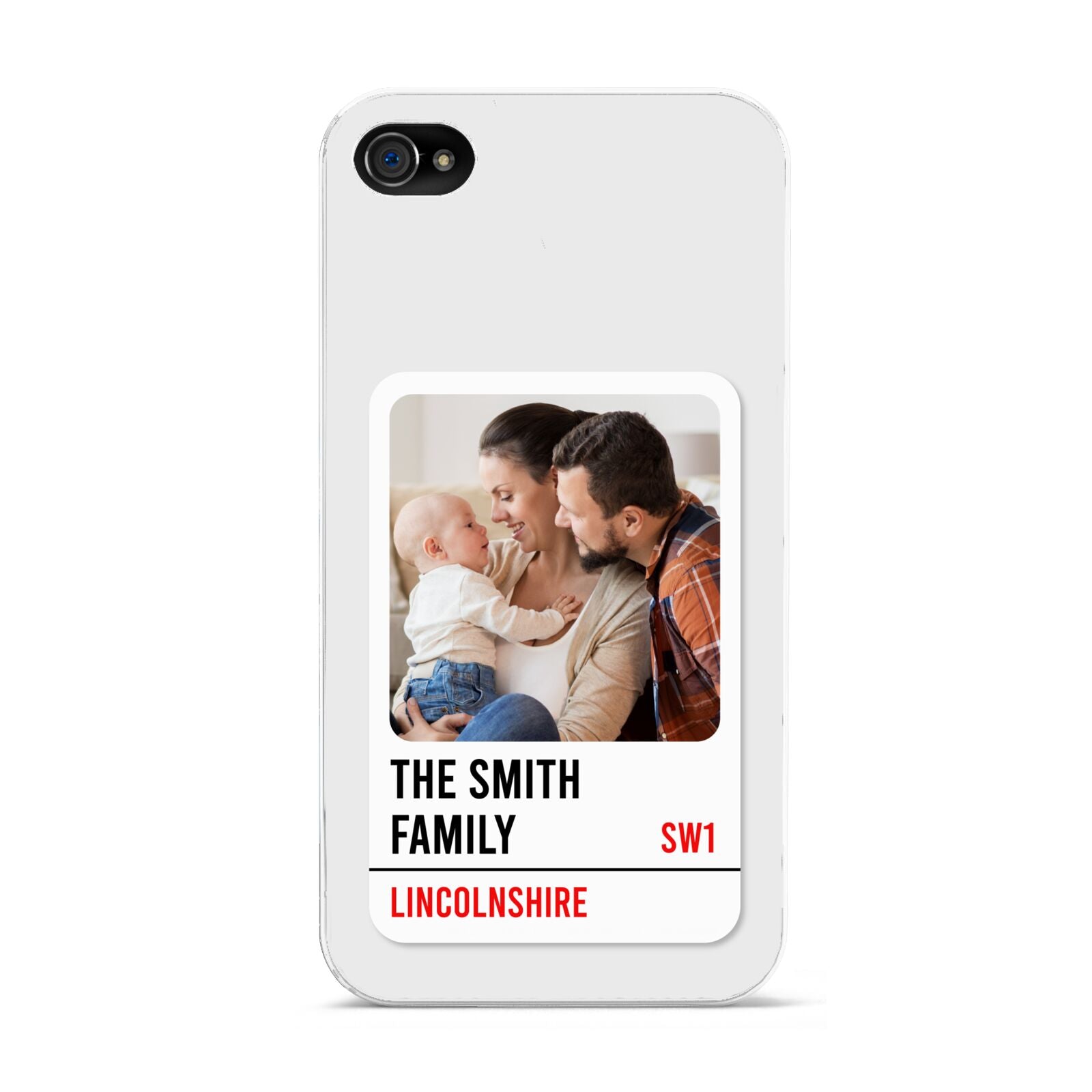 Street Sign Family Photo Upload Apple iPhone 4s Case