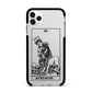 Strength Monochrome Tarot Card Apple iPhone 11 Pro Max in Silver with Black Impact Case