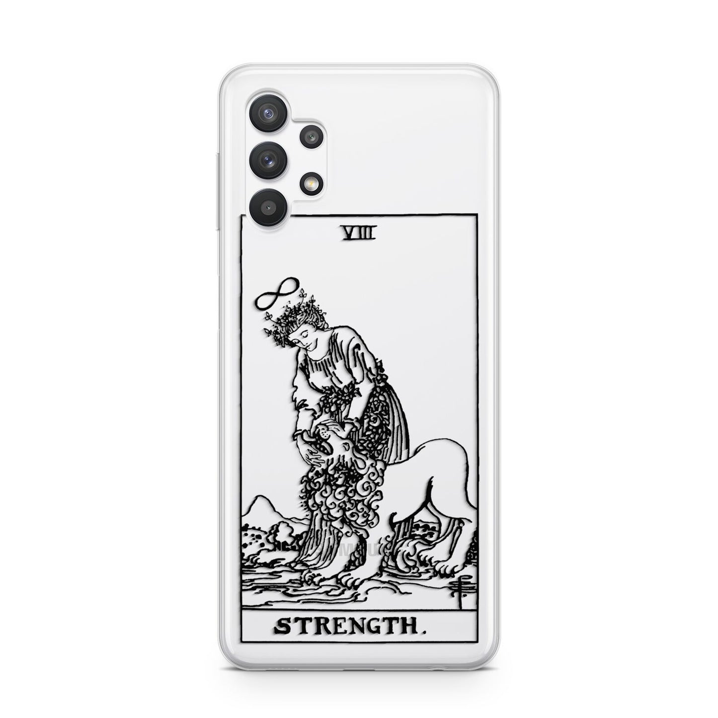 Strength Monochrome Tarot Card Samsung A32 5G Case