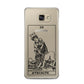 Strength Monochrome Tarot Card Samsung Galaxy A5 2016 Case on gold phone