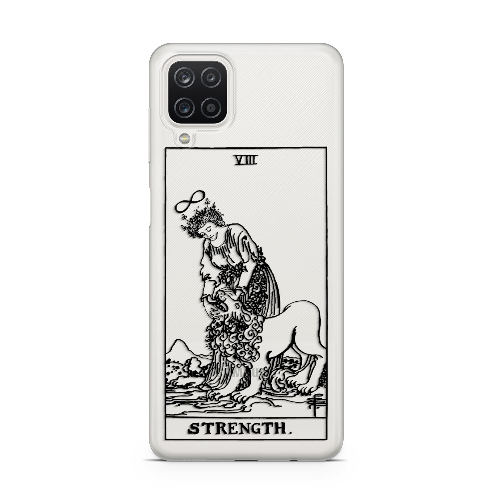 Strength Monochrome Tarot Card Samsung M12 Case