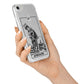 Strength Monochrome Tarot Card iPhone 7 Bumper Case on Silver iPhone Alternative Image