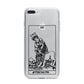 Strength Monochrome Tarot Card iPhone 7 Plus Bumper Case on Silver iPhone