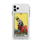 Strength Tarot Card Apple iPhone 11 Pro Max in Silver with White Impact Case
