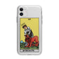 Strength Tarot Card Apple iPhone 11 in White with Bumper Case