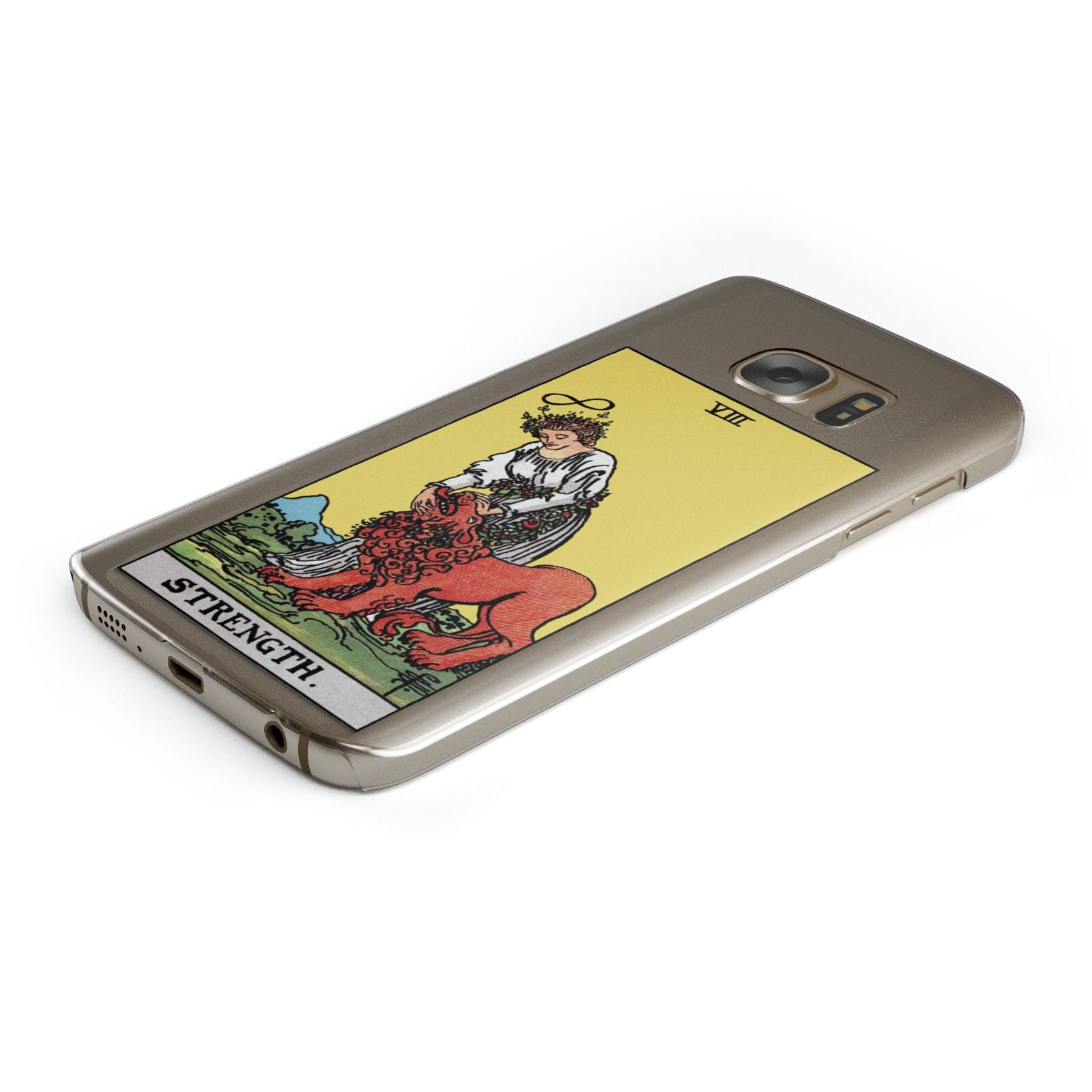 Strength Tarot Card Samsung Galaxy Case Bottom Cutout