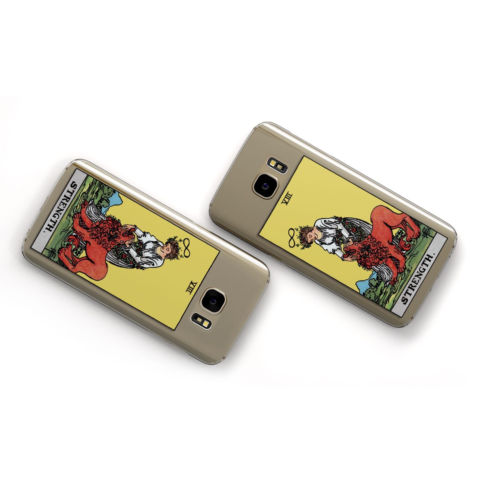 Strength Tarot Card Samsung Galaxy Case Flat Overview