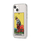 Strength Tarot Card iPhone 14 Clear Tough Case Starlight Angled Image