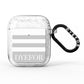 Stripes Personalised Name AirPods Glitter Case