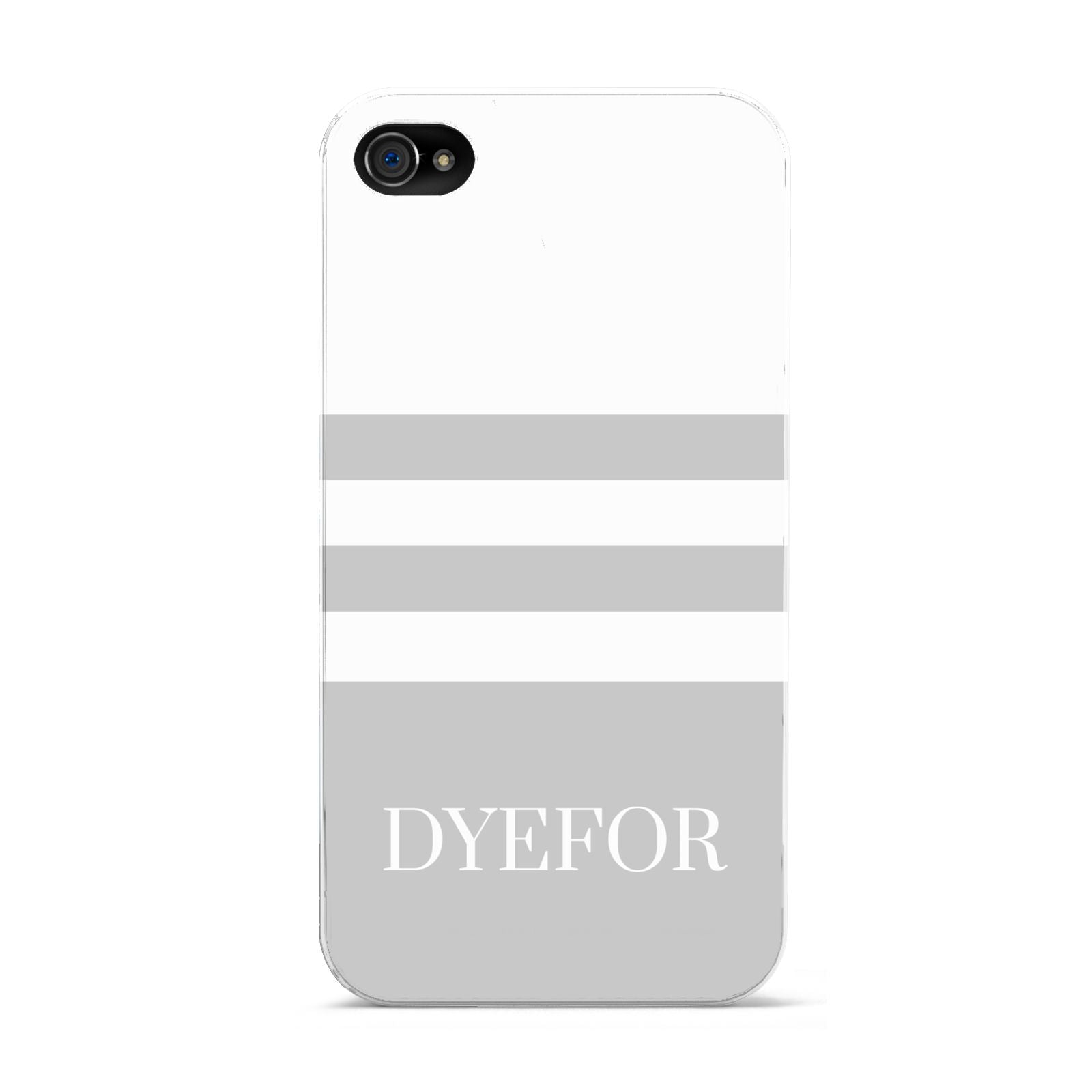 Stripes Personalised Name Apple iPhone 4s Case