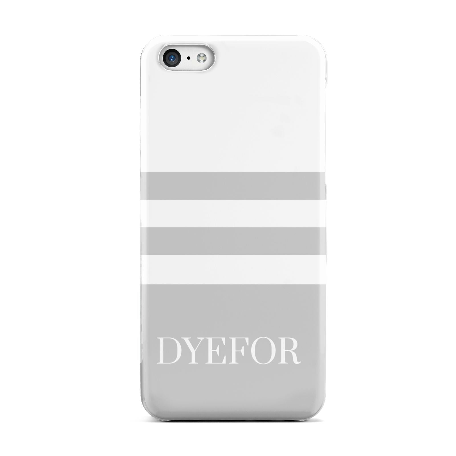 Stripes Personalised Name Apple iPhone 5c Case