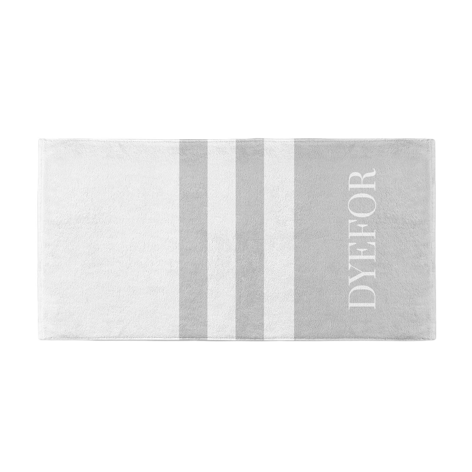 Stripes Personalised Name Beach Towel Alternative Image