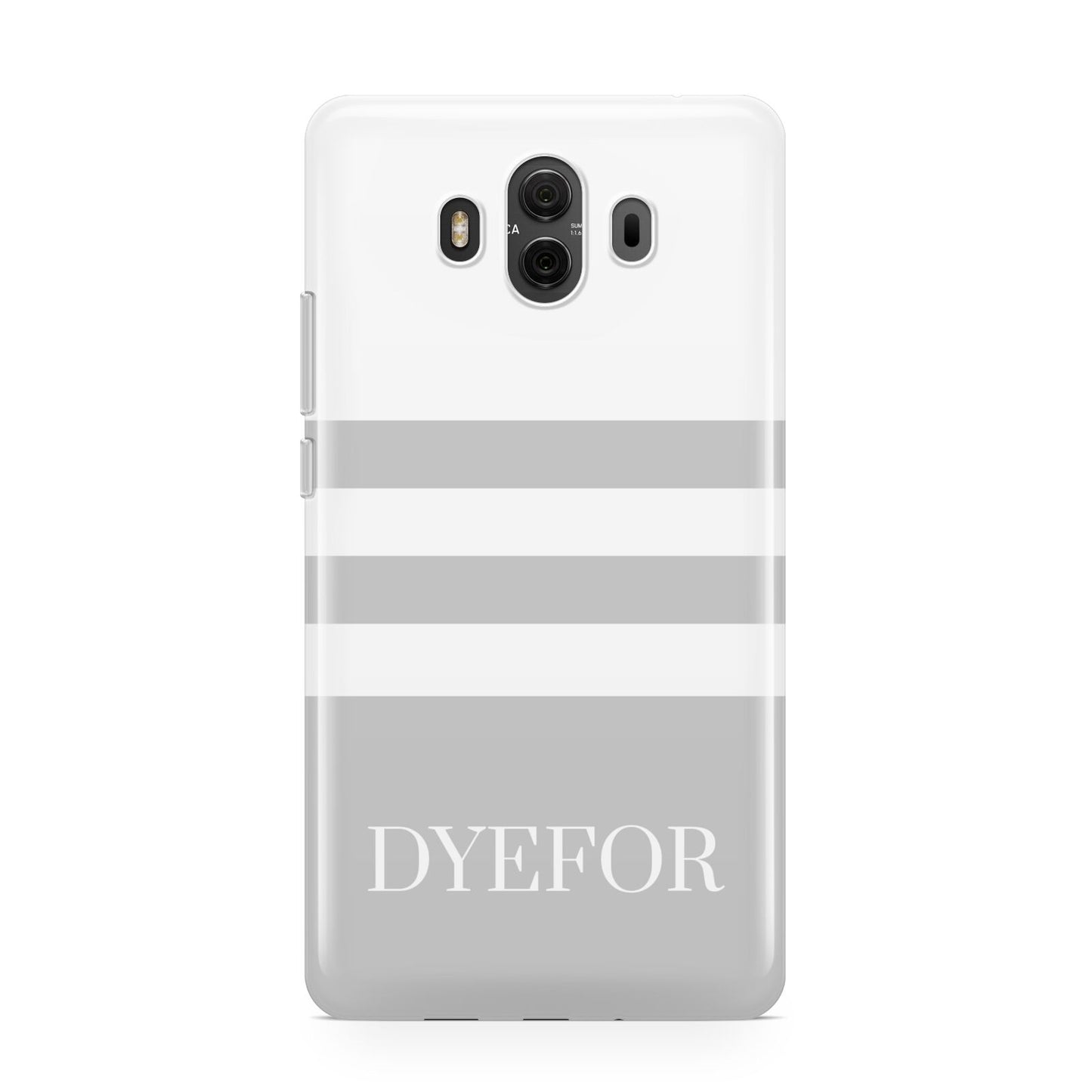 Stripes Personalised Name Huawei Mate 10 Protective Phone Case