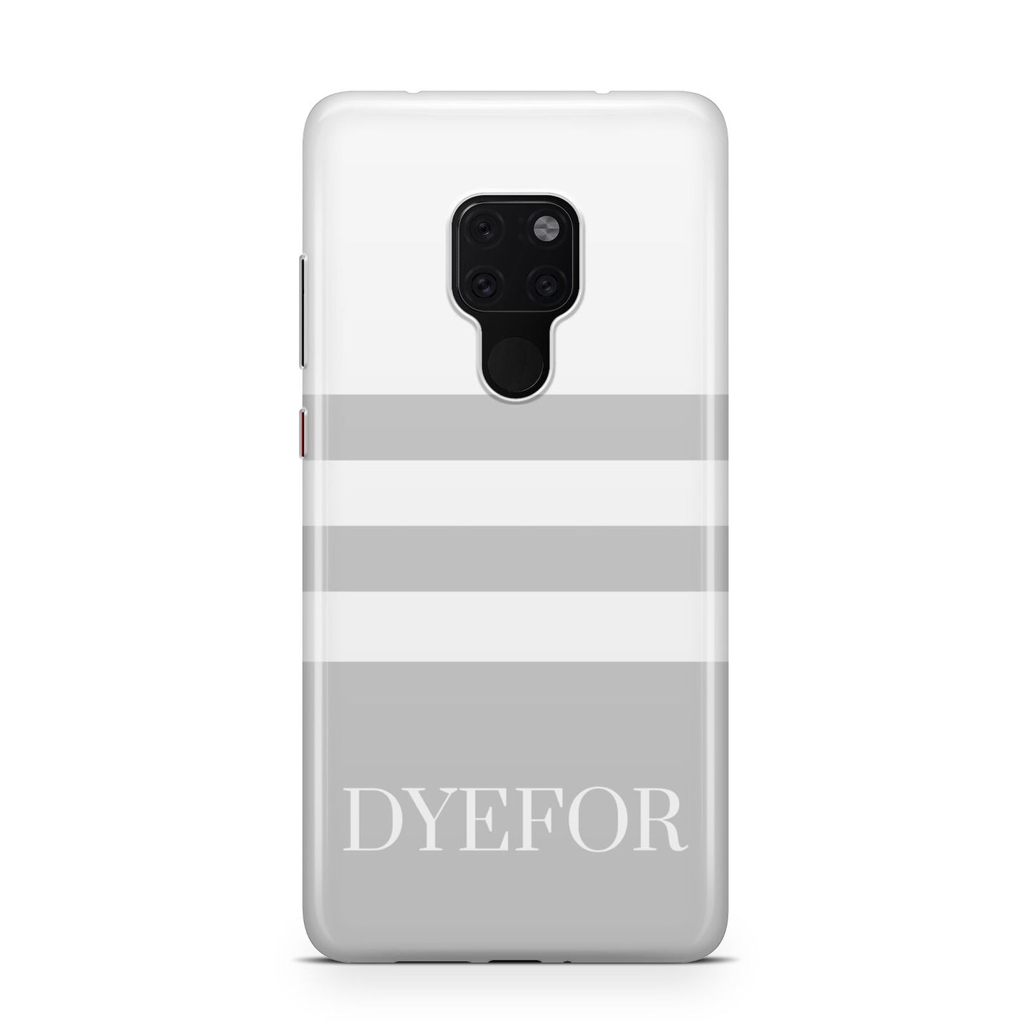 Stripes Personalised Name Huawei Mate 20 Phone Case