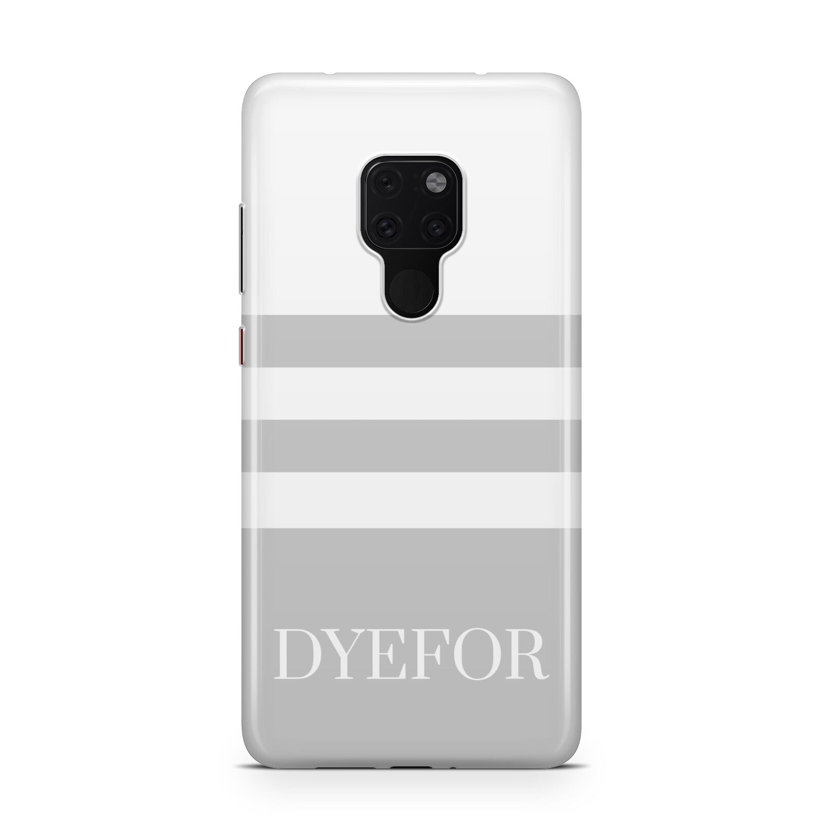 Stripes Personalised Name Huawei Mate 20 Phone Case