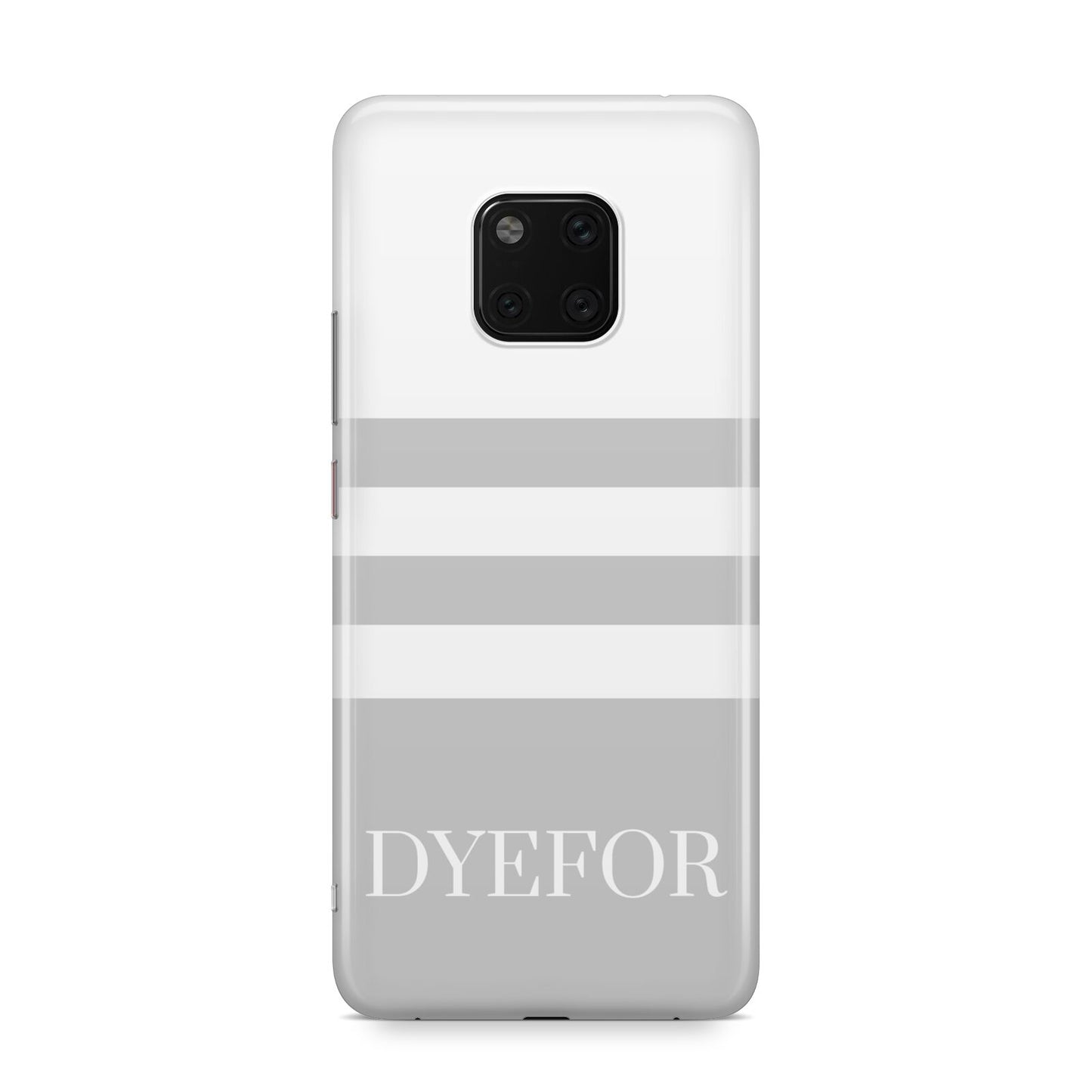 Stripes Personalised Name Huawei Mate 20 Pro Phone Case