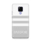 Stripes Personalised Name Huawei Mate 20X Phone Case