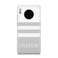 Stripes Personalised Name Huawei Mate 30