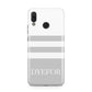 Stripes Personalised Name Huawei Nova 3 Phone Case