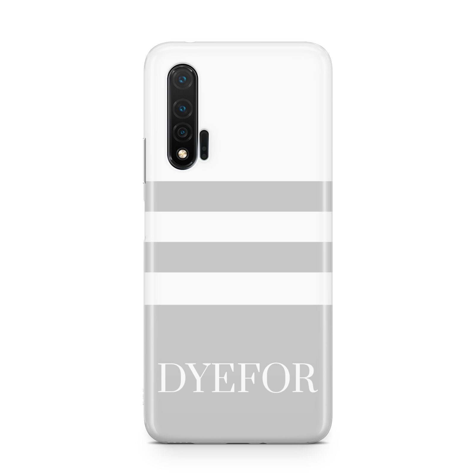 Stripes Personalised Name Huawei Nova 6 Phone Case