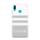 Stripes Personalised Name Huawei P Smart 2019 Case