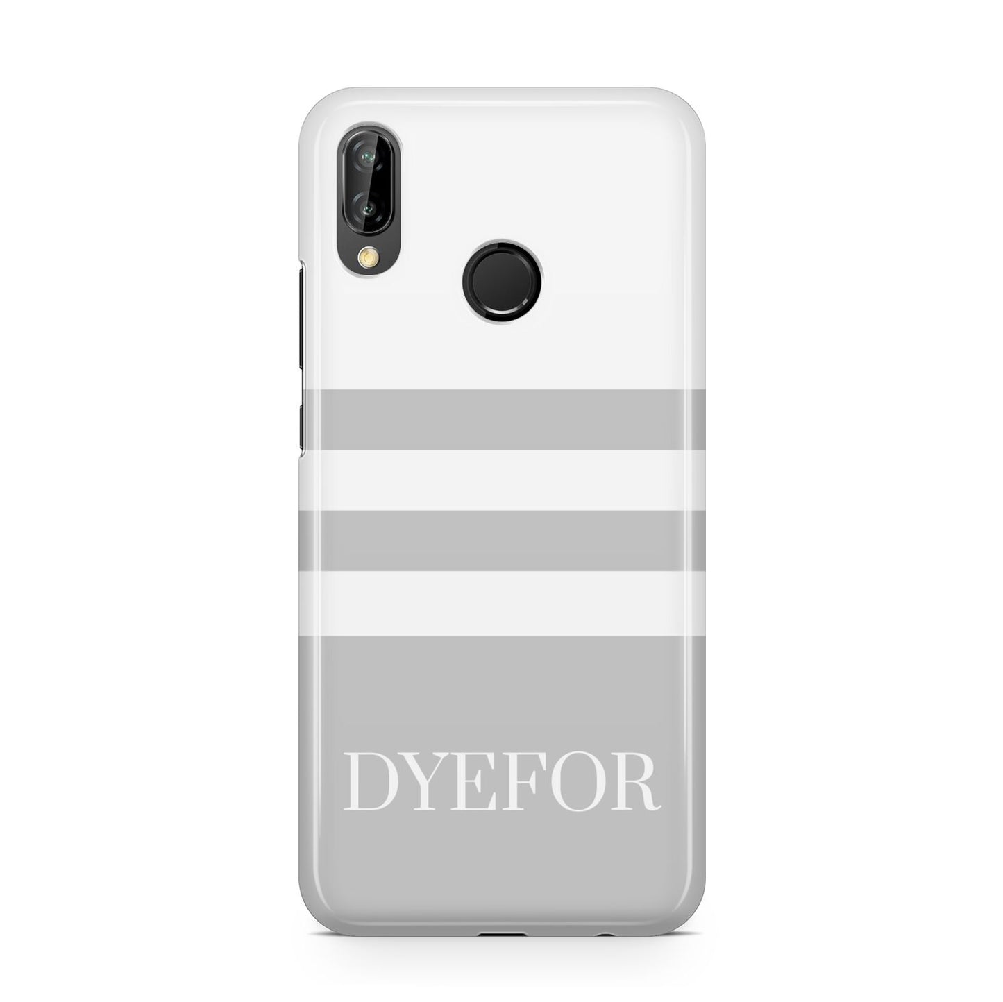Stripes Personalised Name Huawei P20 Lite Phone Case