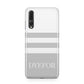 Stripes Personalised Name Huawei P20 Pro Phone Case