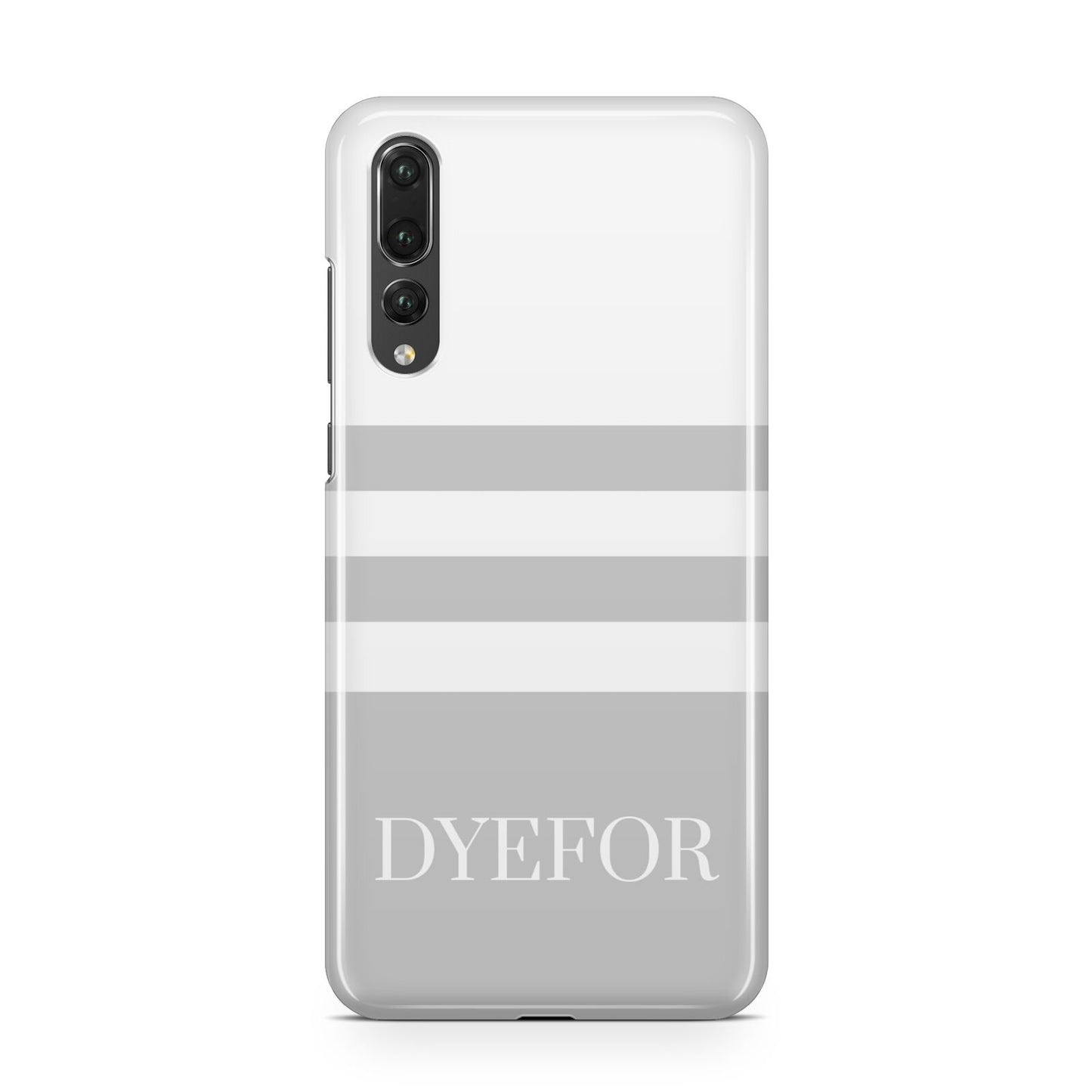 Stripes Personalised Name Huawei P20 Pro Phone Case