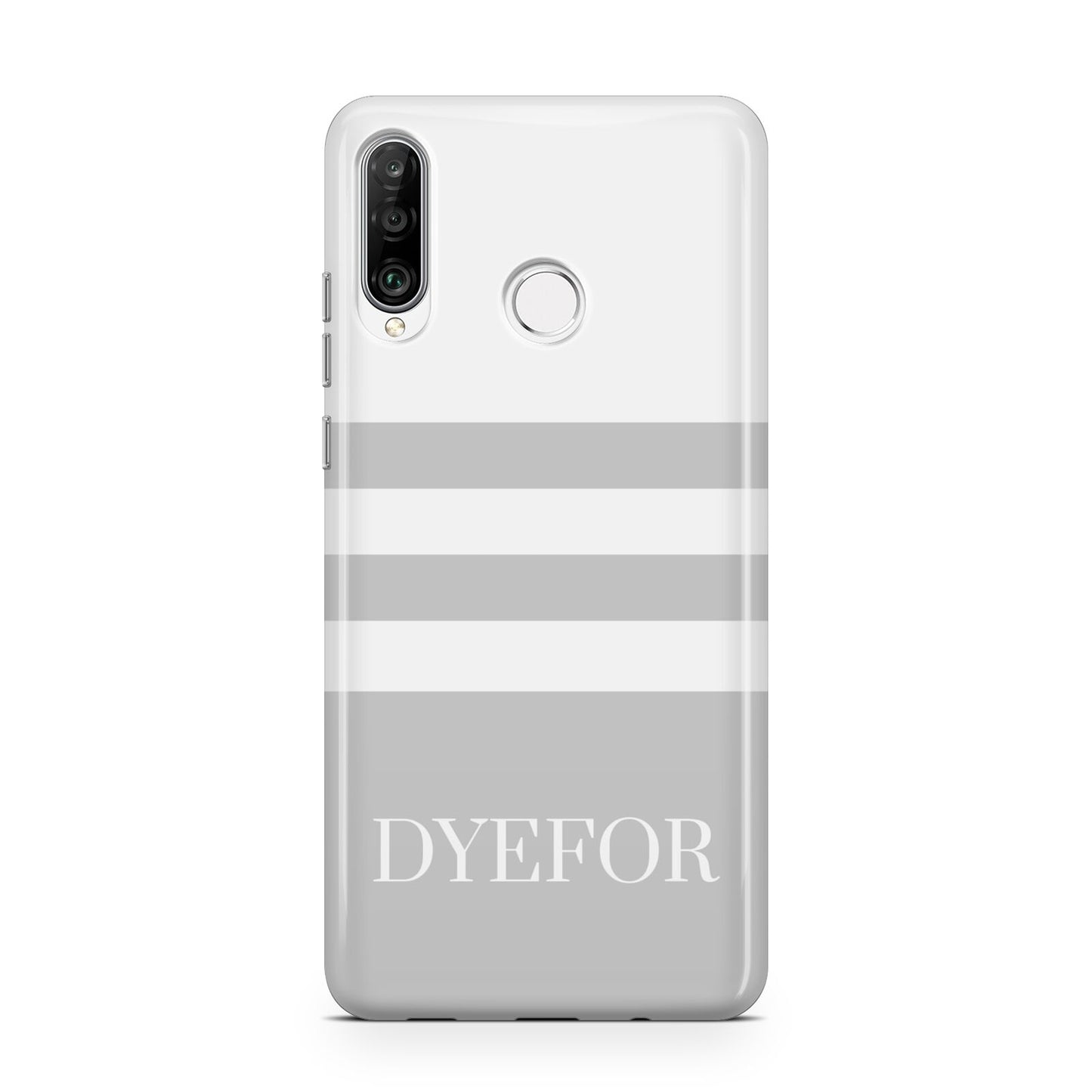 Stripes Personalised Name Huawei P30 Lite Phone Case