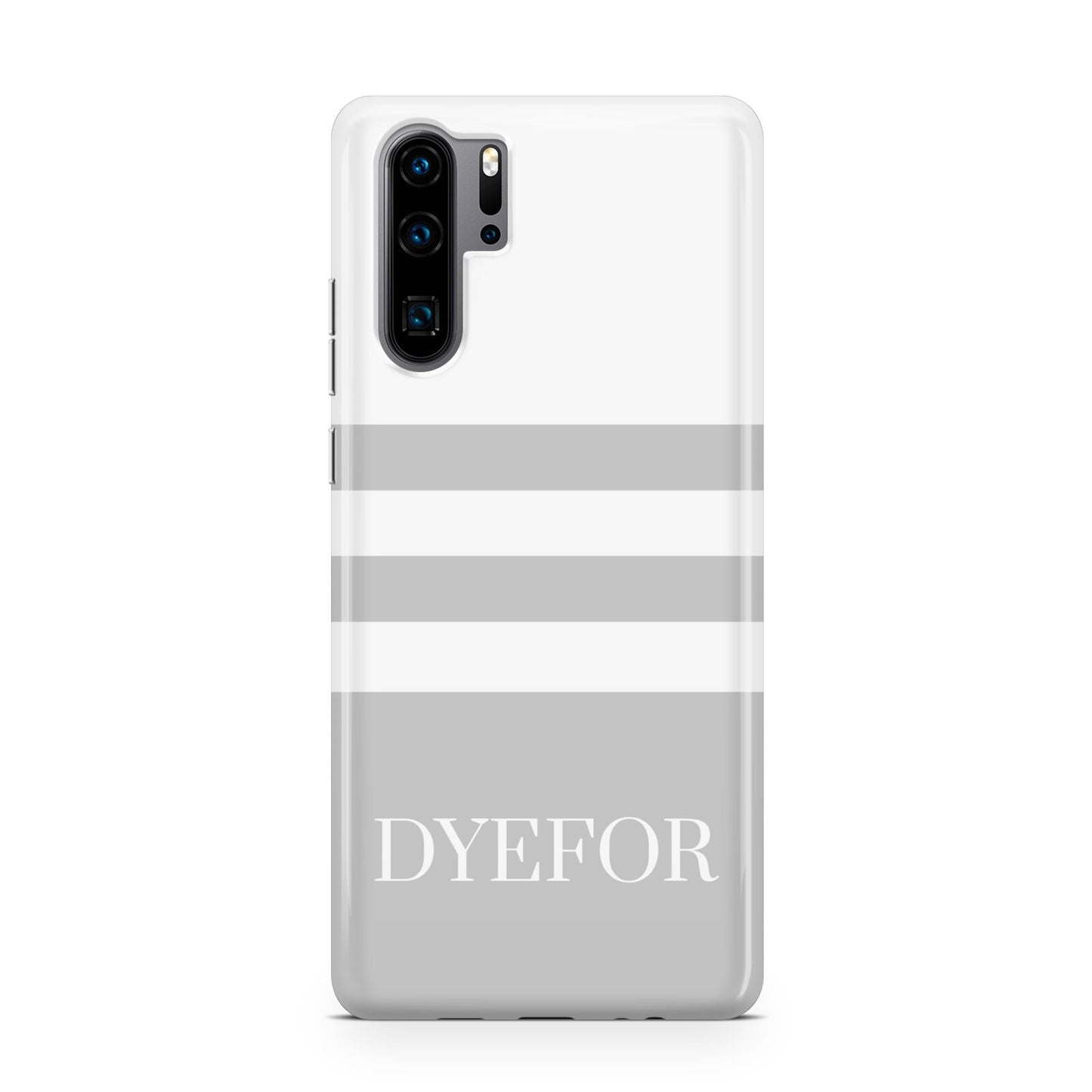 Stripes Personalised Name Huawei P30 Pro Phone Case