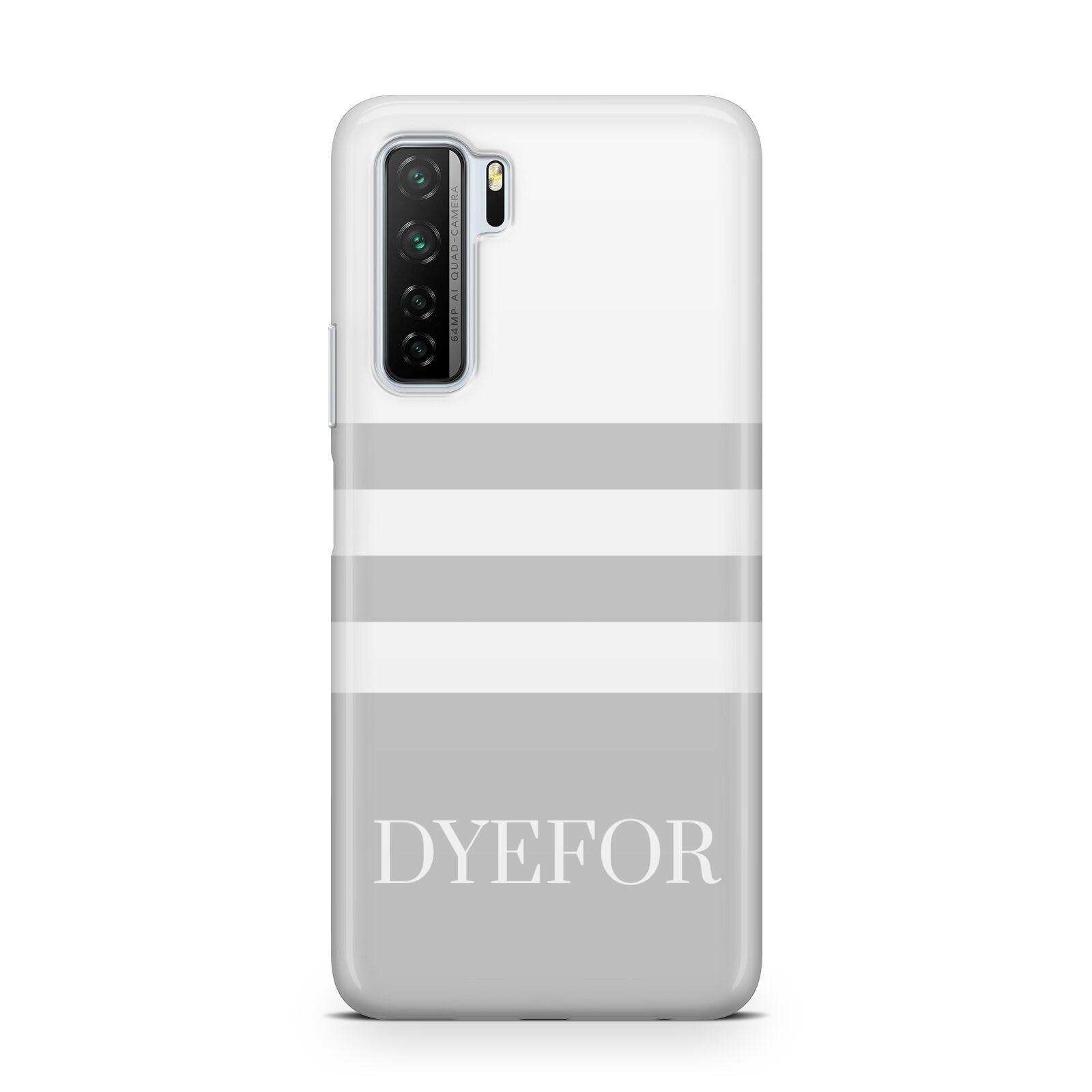 Stripes Personalised Name Huawei P40 Lite 5G Phone Case