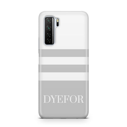 Stripes Personalised Name Huawei P40 Lite 5G Phone Case