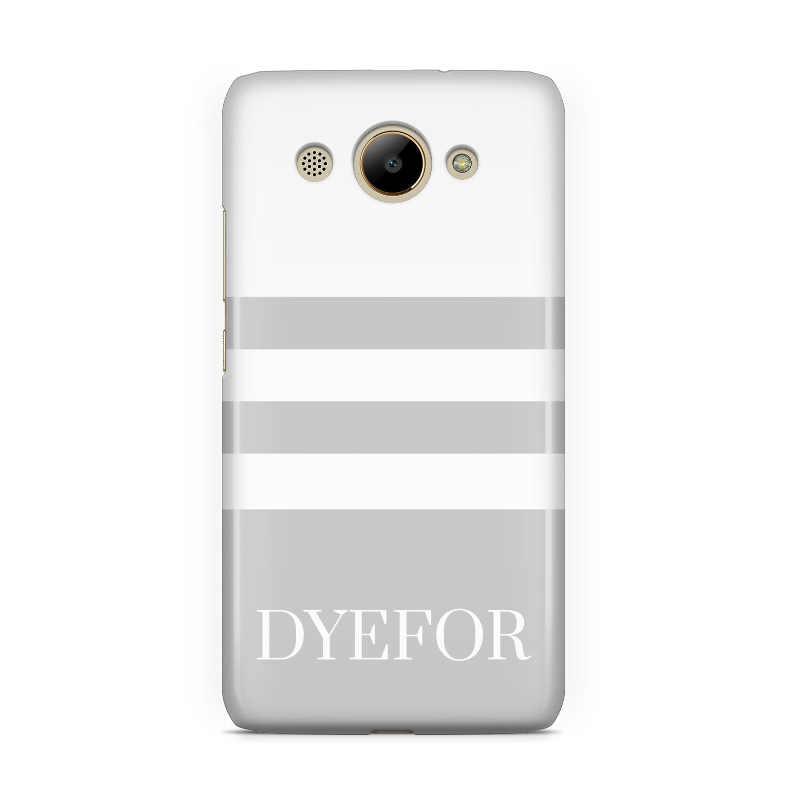 Stripes Personalised Name Huawei Y3 2017
